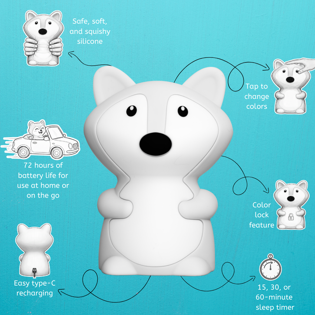 LumiPets® Fiona the Fox Night Light