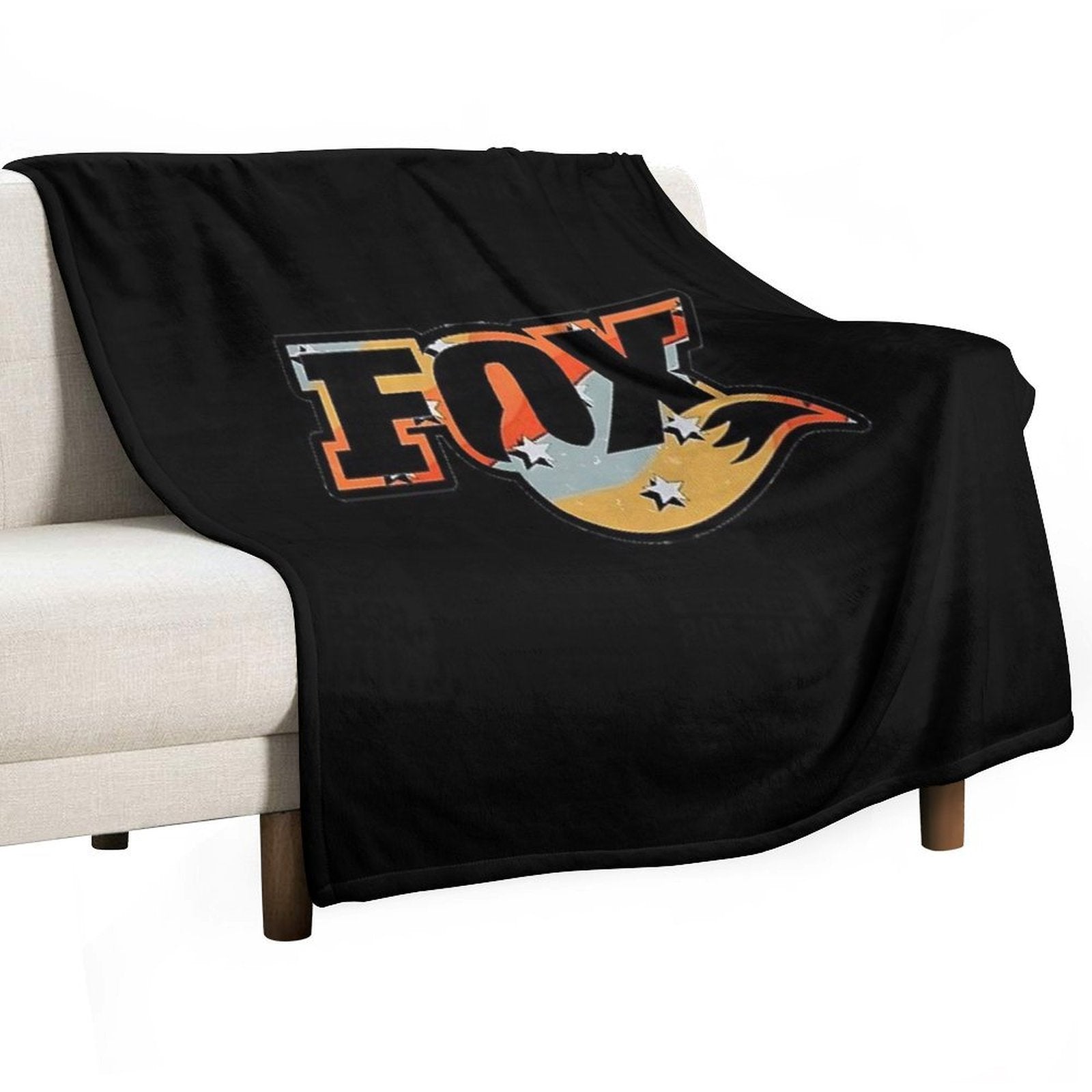 Unique Fox Design Throw Blanket